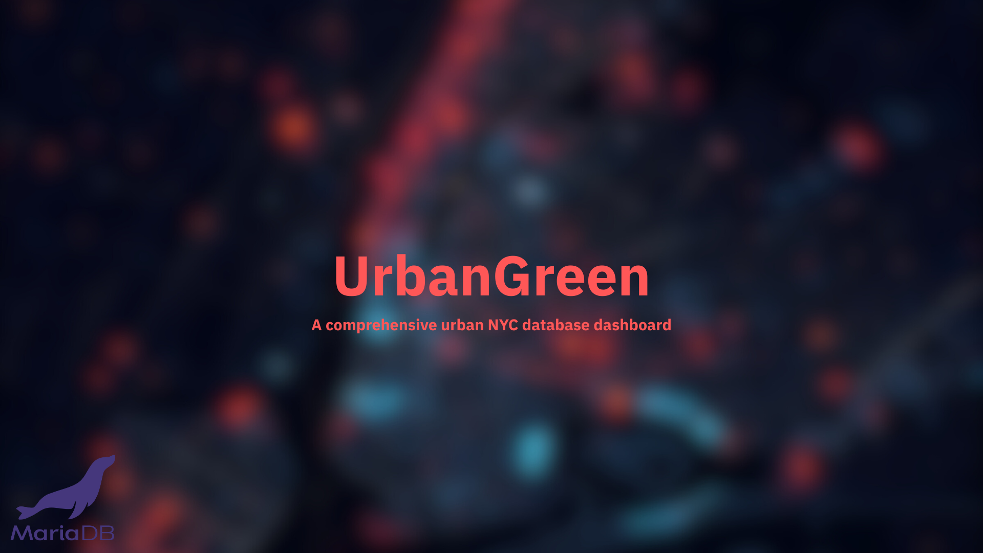 UrbanGreen Data Visualization Tool